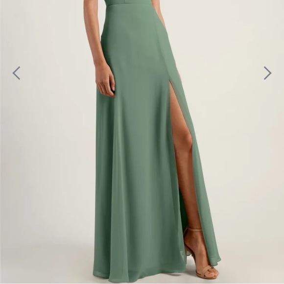 Jenny Yoo Priya dress (Eucalyptus) - Picture 3 of 5